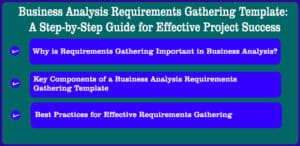 Business Analysis Requirements Gathering Template